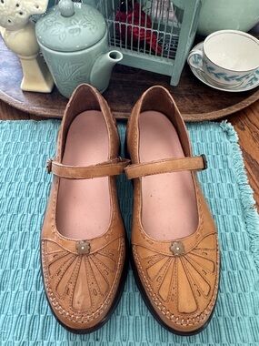 Dr Comfort Paradise Leather Velcro Mary Jane Comfort Shoe  - Size 8.5W